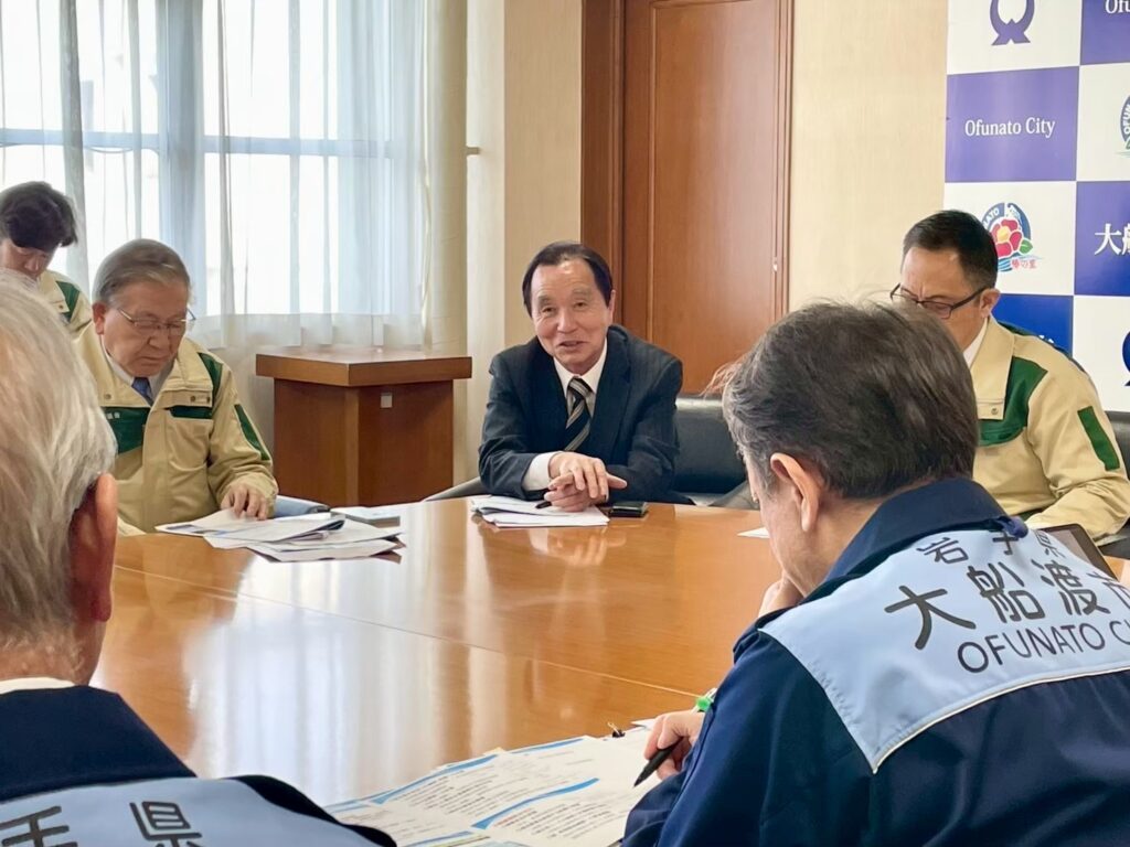 林野火災被災状況の視察調査　平野たつお　平野達男