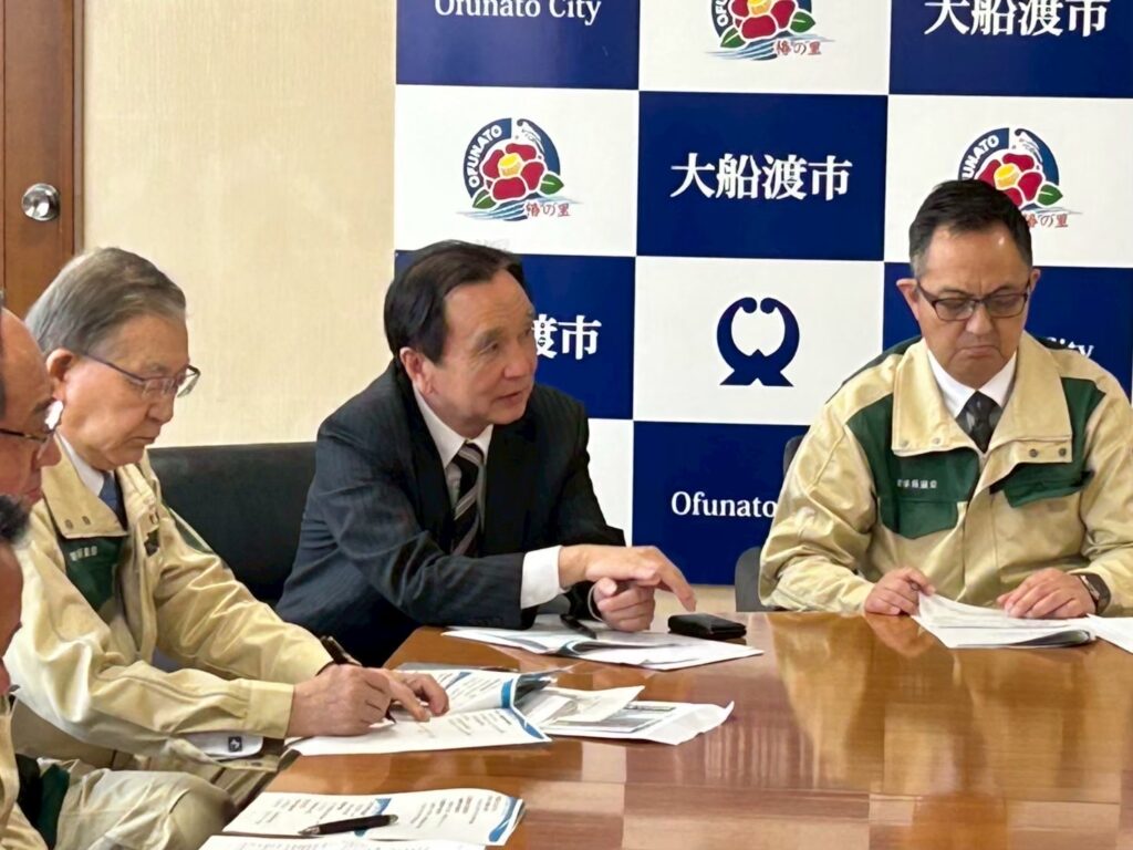林野火災被災状況の視察調査　平野たつお　平野達男